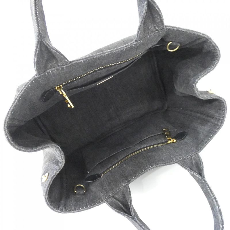 Prada Bag Denim Gold Nero