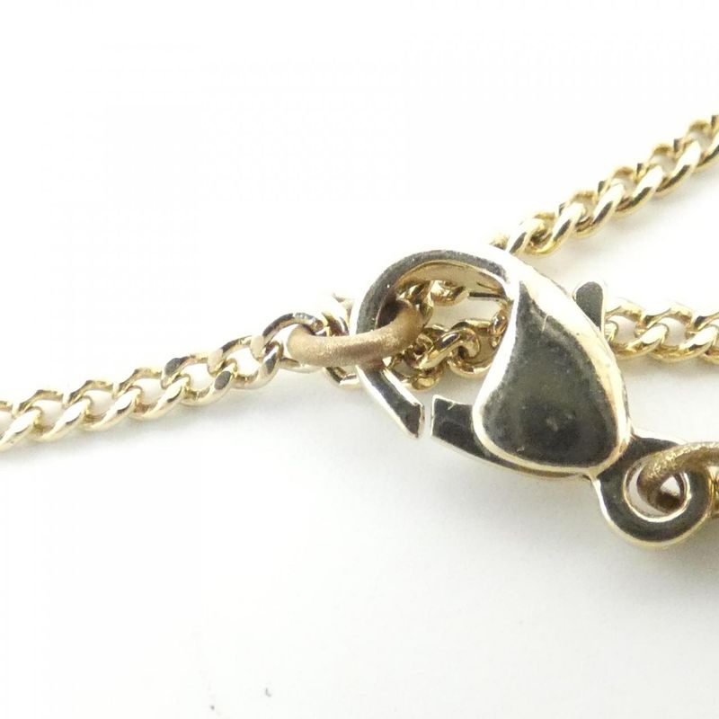 Chanel Necklace Gold Crystal