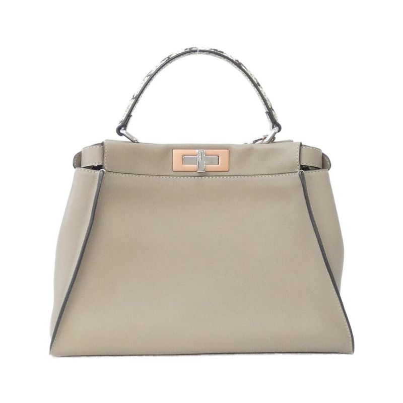 Fendi Peekaboo Bag Leather Pink Tortora