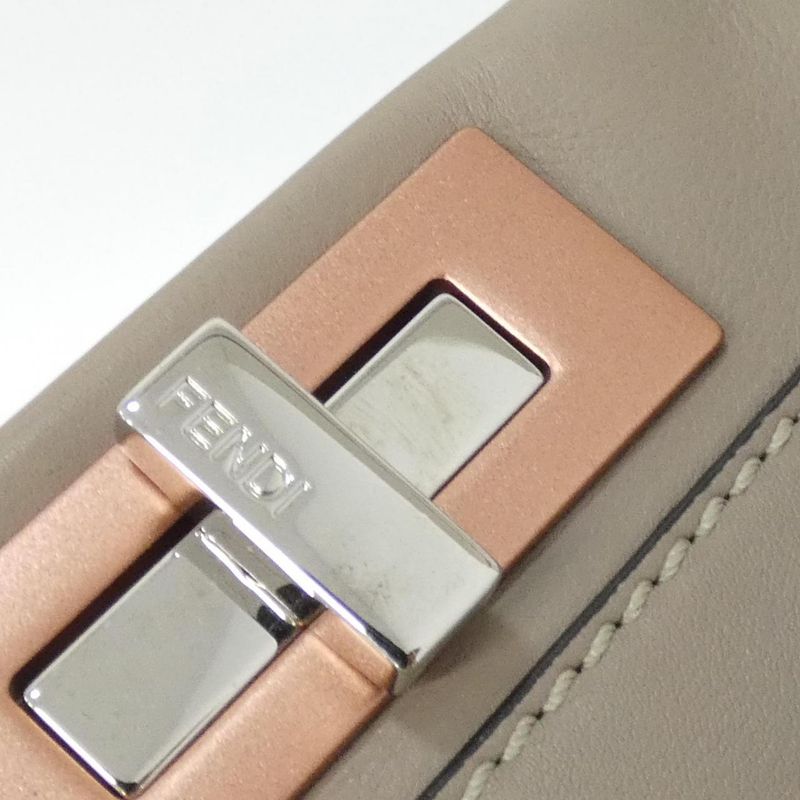 Fendi Peekaboo Bag Leather Pink Tortora