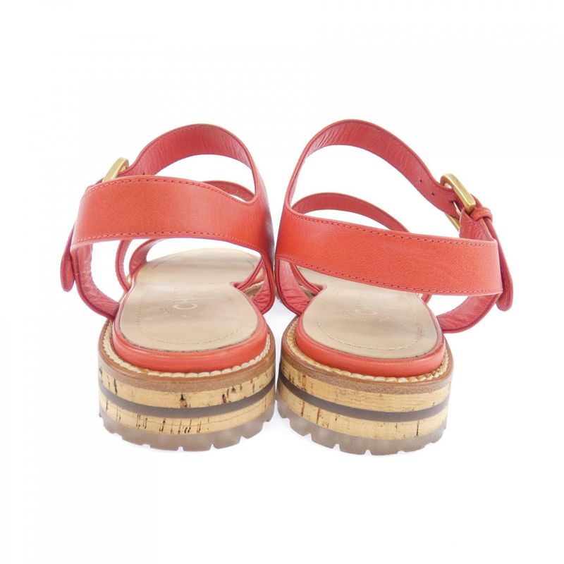 Chanel Sandals Red 36