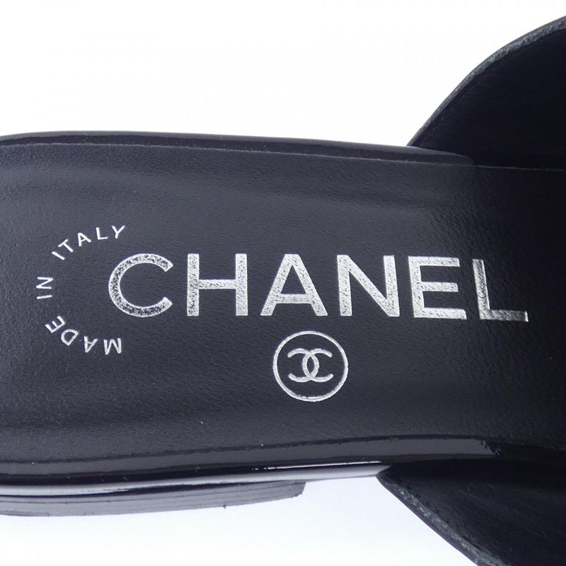 Chanel Mules Sandals Calfskin Patent