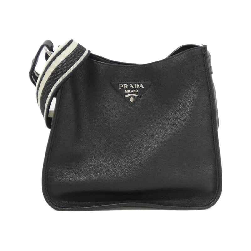 Prada Shoulder Bag Silver Nero