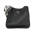 Prada Shoulder Bag Silver Nero