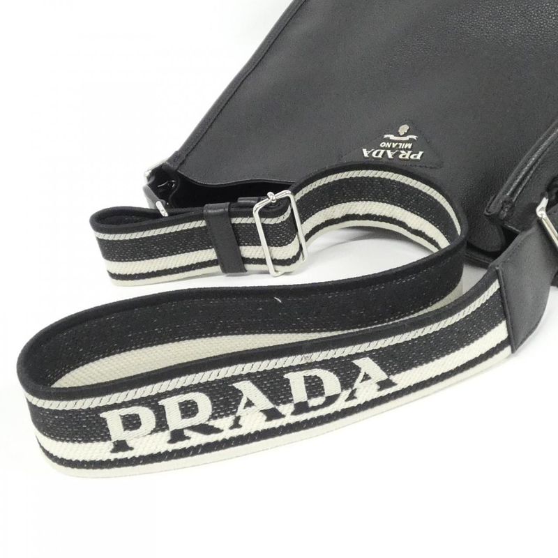 Prada Shoulder Bag Silver Nero