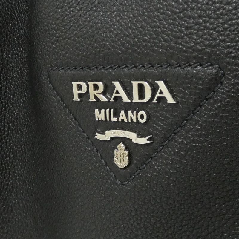 Prada Shoulder Bag Silver Nero