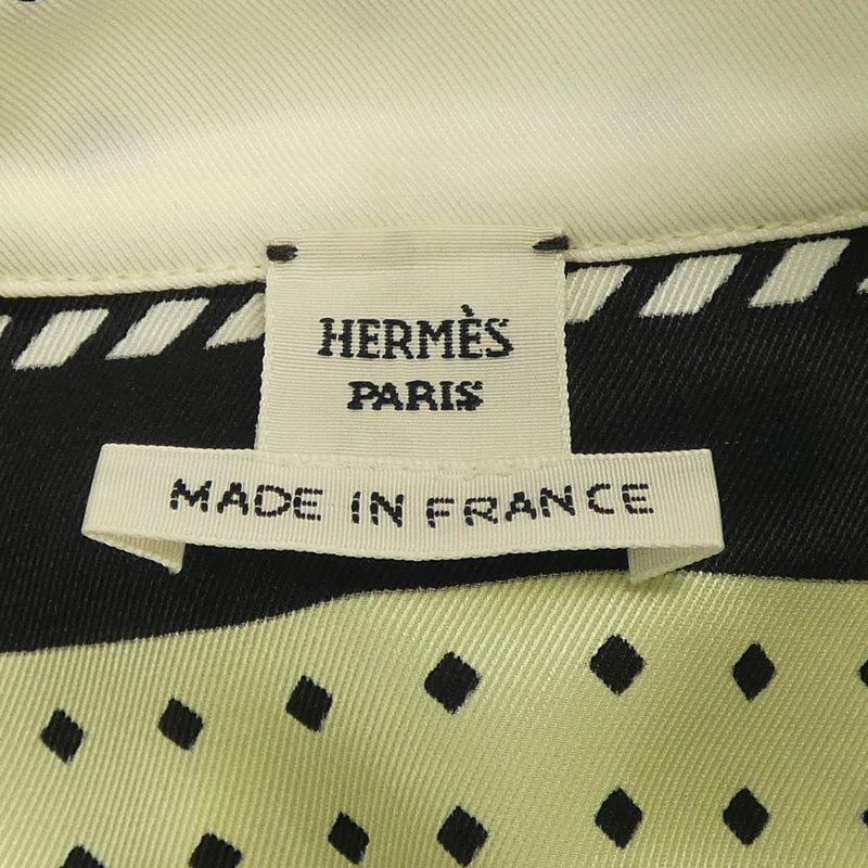 Hermes Harnais de Cour Twill Rene Dress Yellow