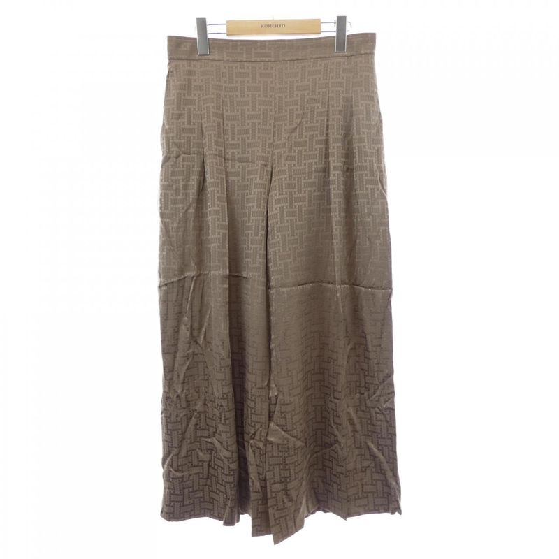 Hermes Mosaic Pants Silk Beige Color