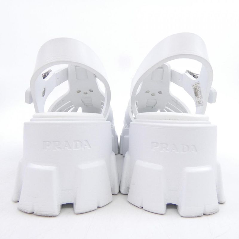 Prada Triangle Logo Monolith Fo Muraba Sandals