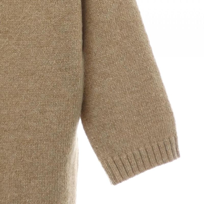 Gucci Knit Top Cashmere Brown Sheer