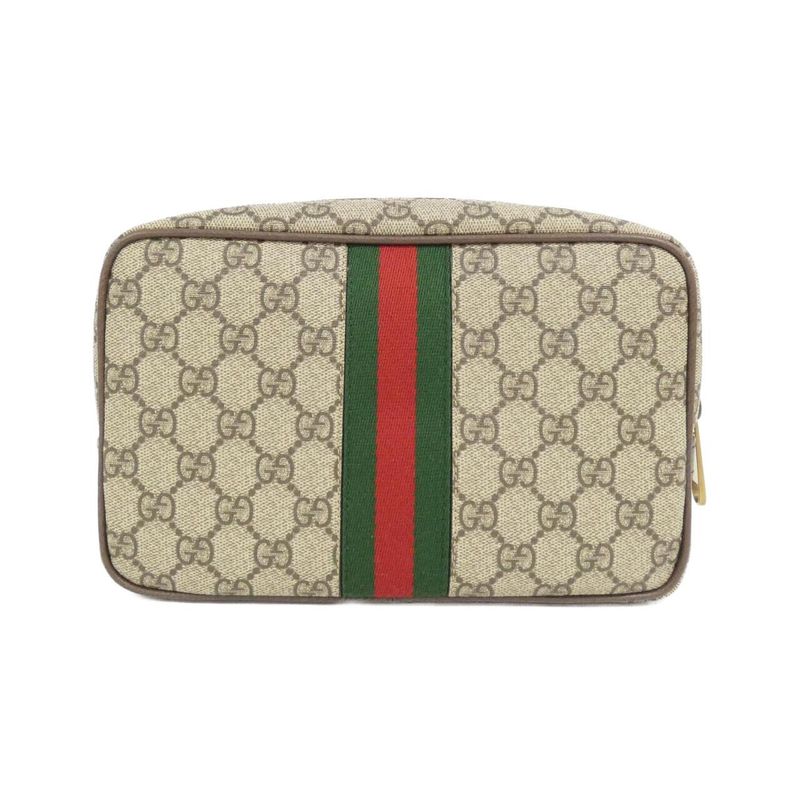 Gucci Savoy Pouch Canvas Brown