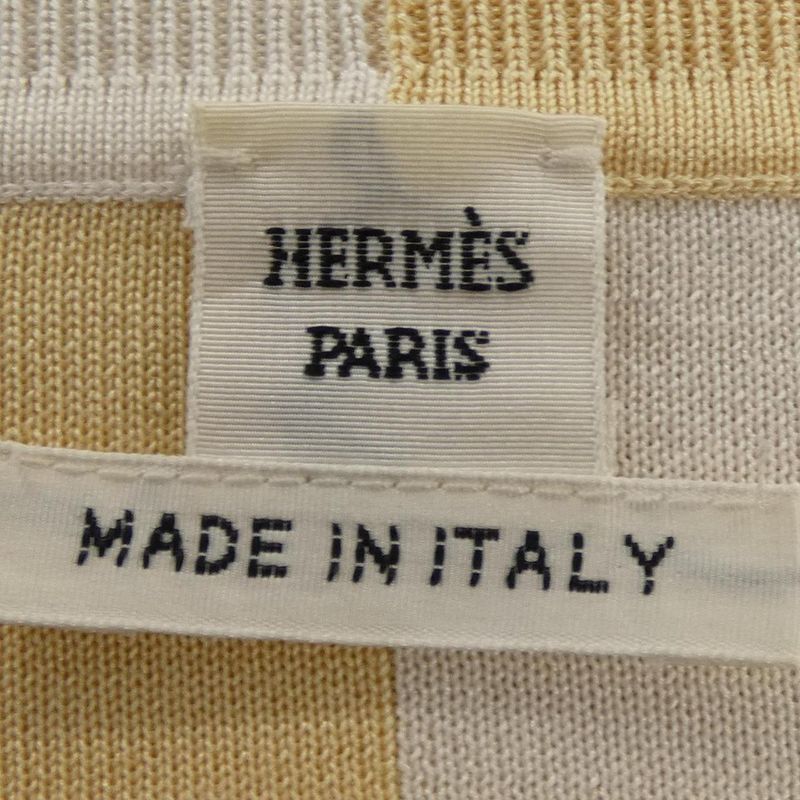 Hermes Grand Tralala Knit Top Beige Color