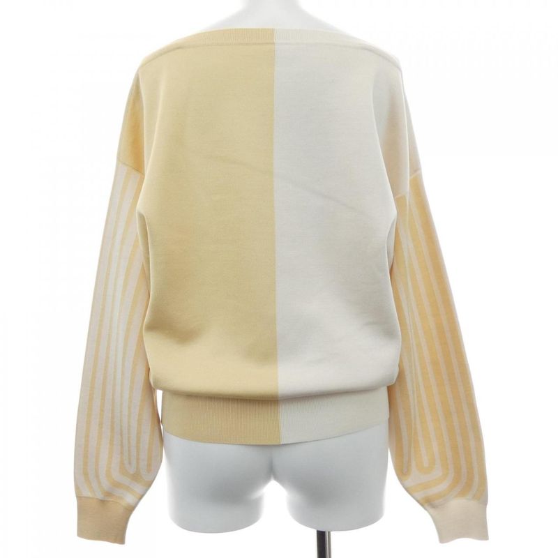 Hermes Grand Tralala Knit Top Beige Color