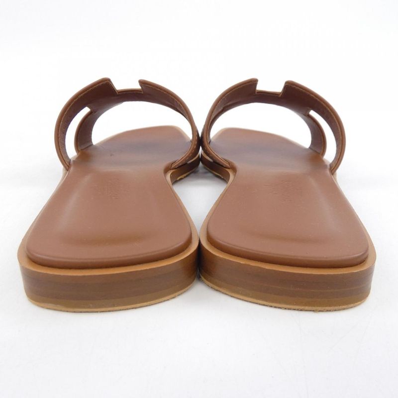 Hermes Oran Sandals Brown 36
