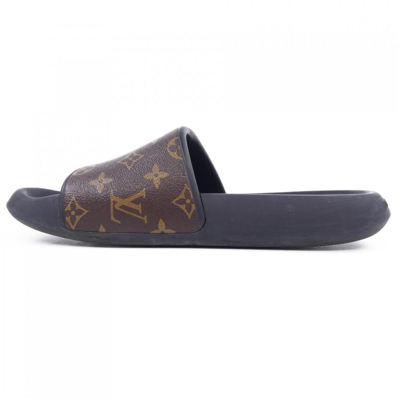 Louis Vuitton Water Frontline Mule Sandals Black Brown