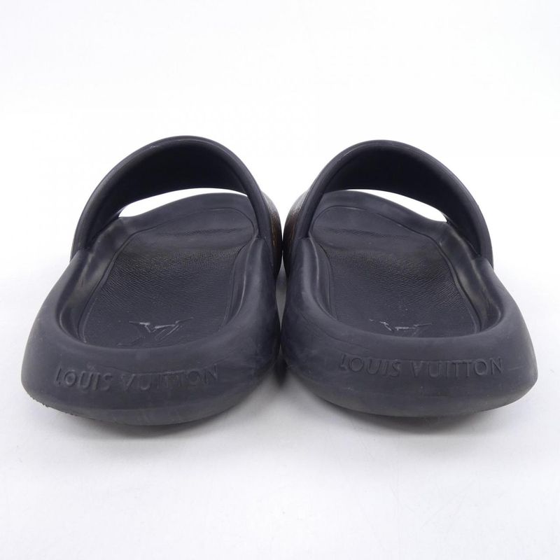 Louis Vuitton Water Frontline Mule Sandals Black Brown