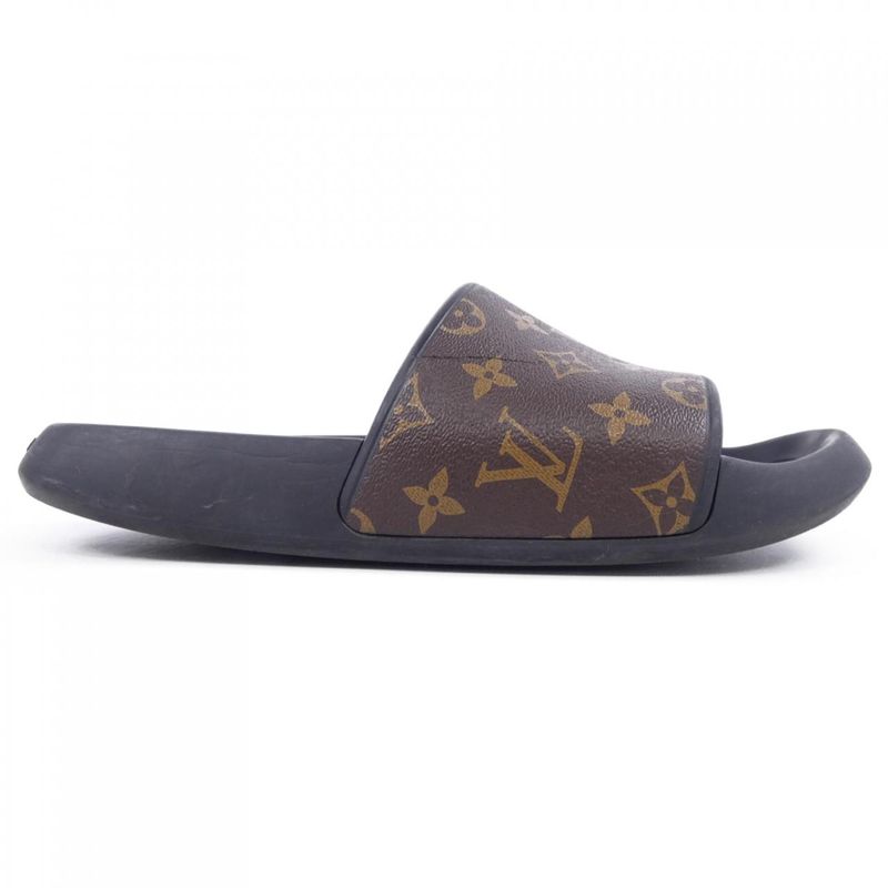 Louis Vuitton Water Frontline Mule Sandals Black Brown