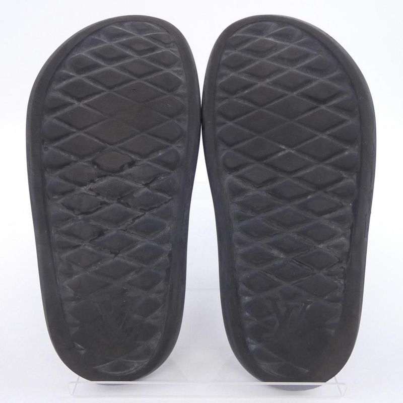 Louis Vuitton Water Frontline Mule Sandals Black Brown