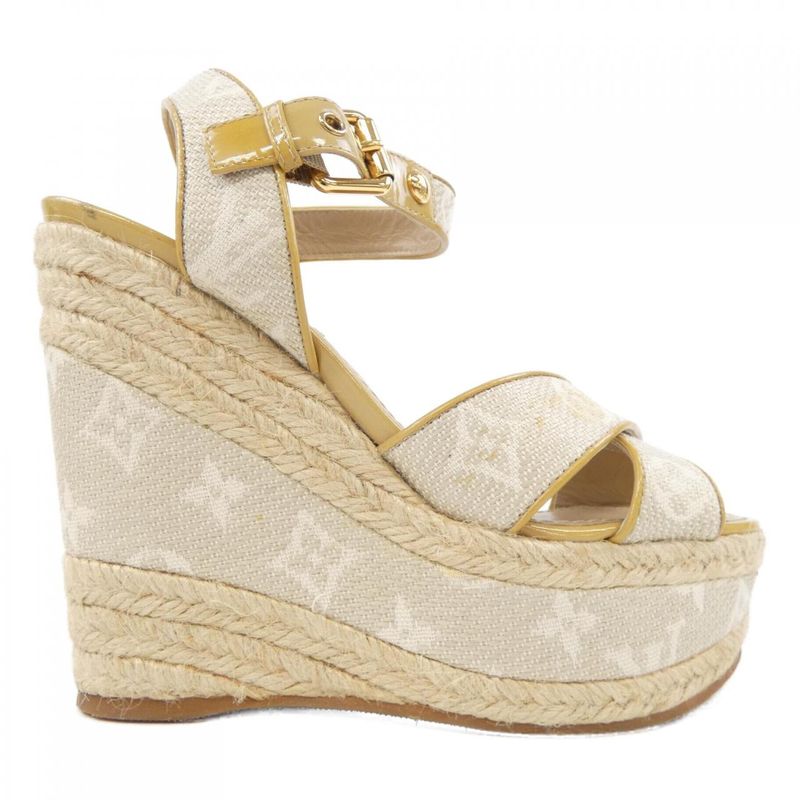 Louis Vuitton Sandals Beige 36 Yellow