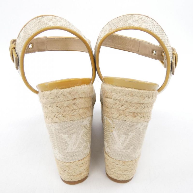 Louis Vuitton Sandals Beige 36 Yellow