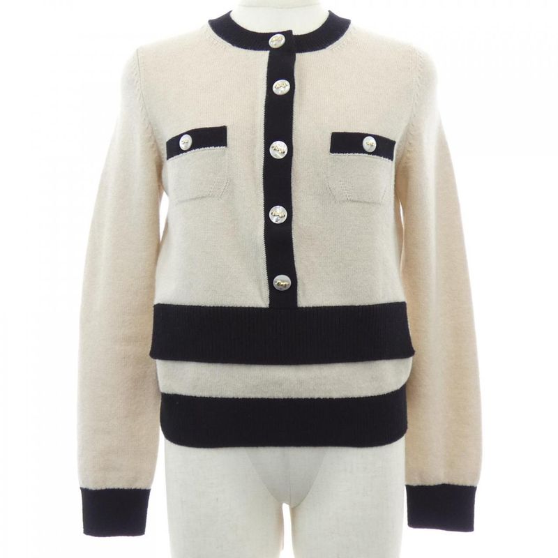 Chanel Knit Top Cashmere Beige Color