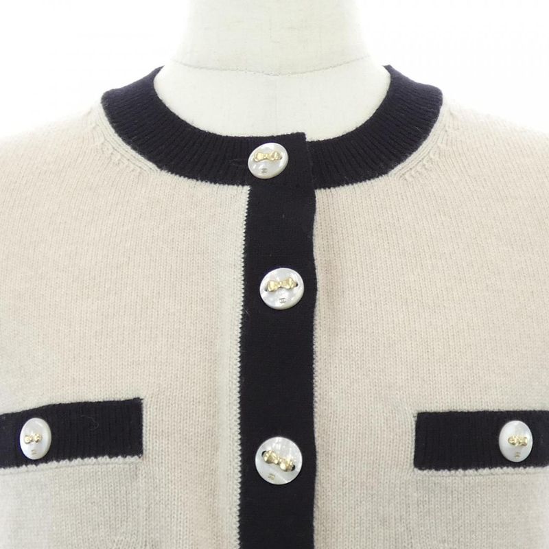 Chanel Knit Top Cashmere Beige Color