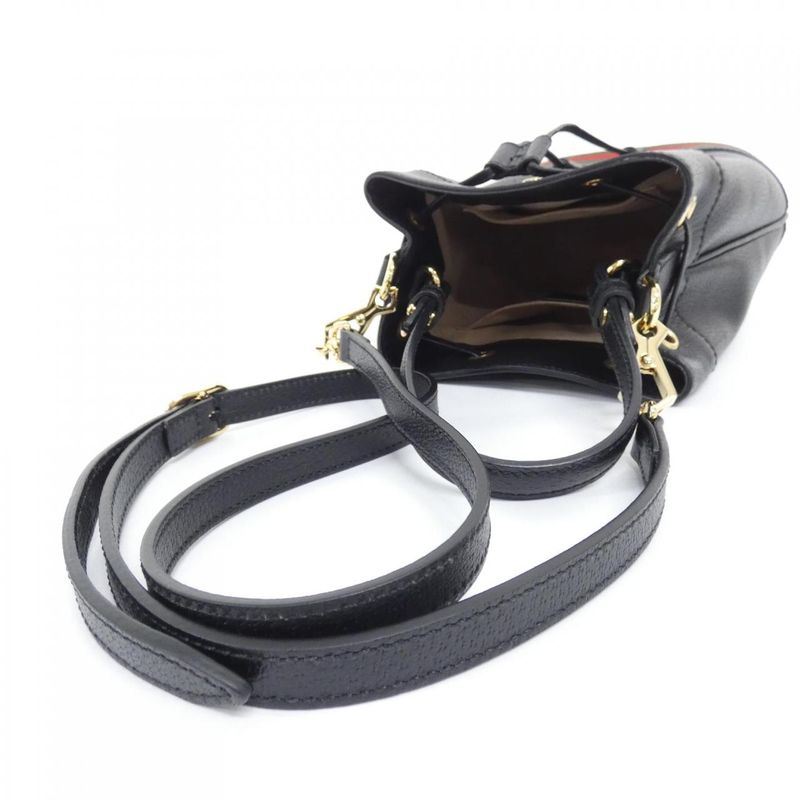 Gucci Ophidia Handbag Leather Black