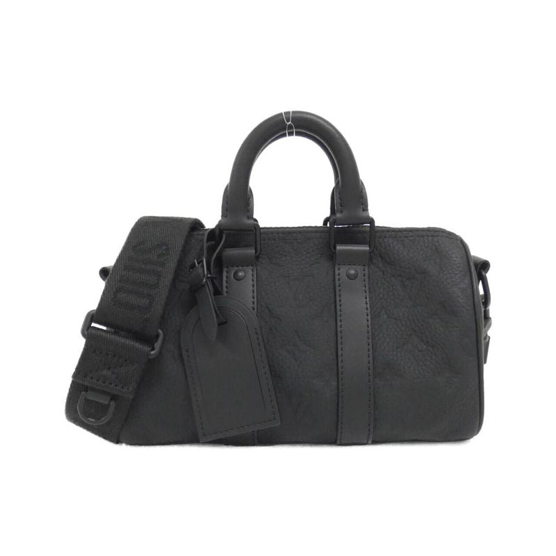 Louis Vuitton Taurillon Monogram Keepall Handbag Black
