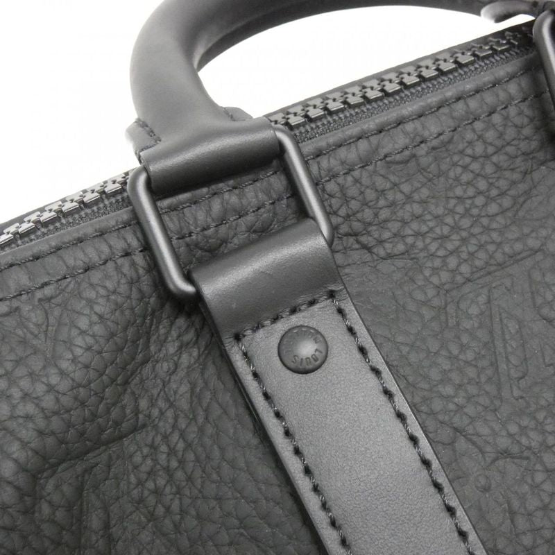 Louis Vuitton Taurillon Monogram Keepall Handbag Black