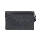 Louis Vuitton Monogram Shadow Gaston Wearable Wallet Shoulder Bag Black