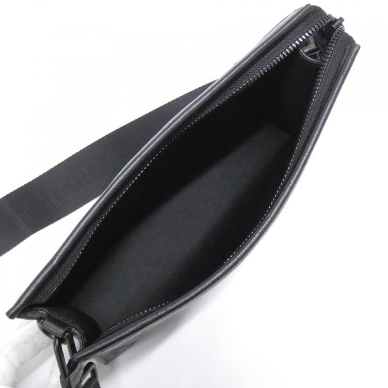 Louis Vuitton Monogram Shadow Gaston Wearable Wallet Shoulder Bag Black