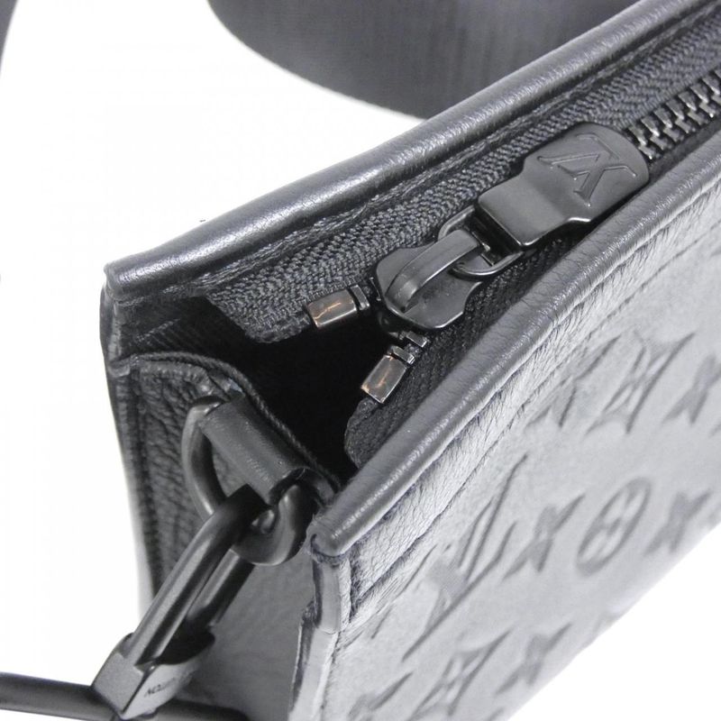 Louis Vuitton Monogram Shadow Gaston Wearable Wallet Shoulder Bag Black