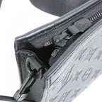 Louis Vuitton Monogram Shadow Gaston Wearable Wallet Shoulder Bag Black