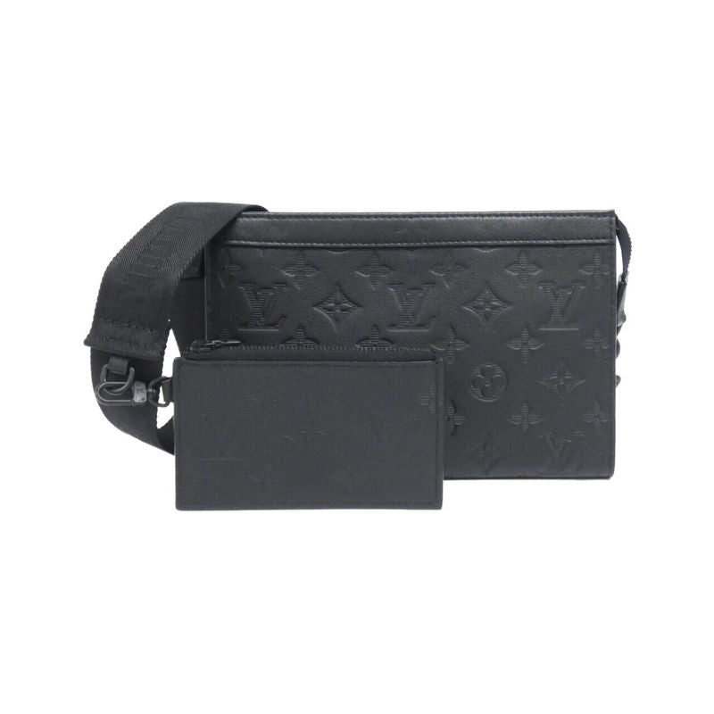 Louis Vuitton Monogram Shadow Gaston Wearable Wallet Shoulder Bag Black