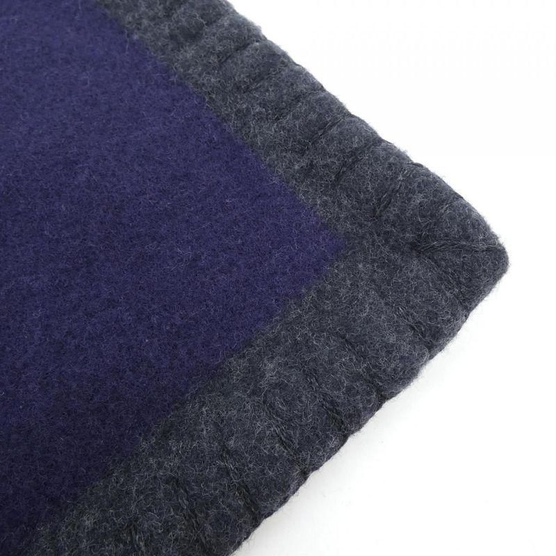 Chanel Jacket Wool Cashmere Gray Purple