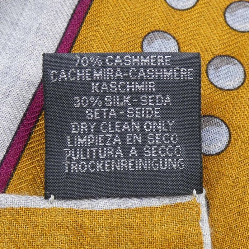 Hermes Grand Tralala Carre Shawl Gray Brown Green