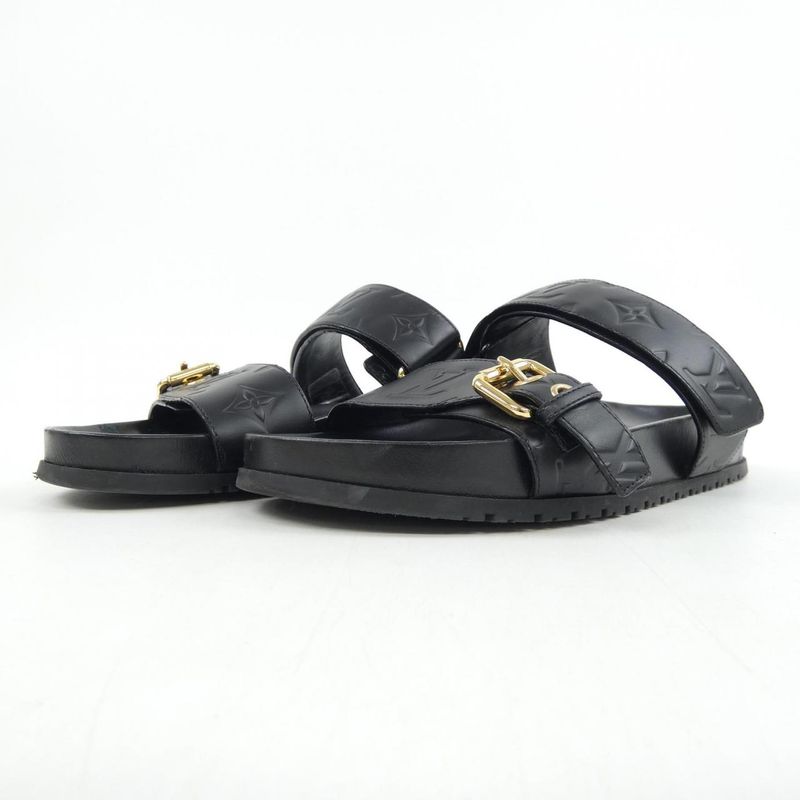 Louis Vuitton Bondia Sandal Lambskin Black