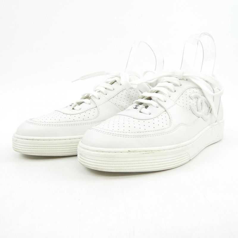 Chanel Sneakers Calfskin White