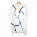 Hermes Coaching Remix Cut Dress White Translucency