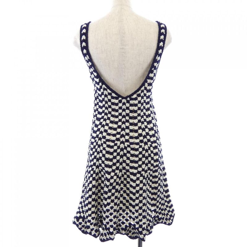 Celine Dress White Navy