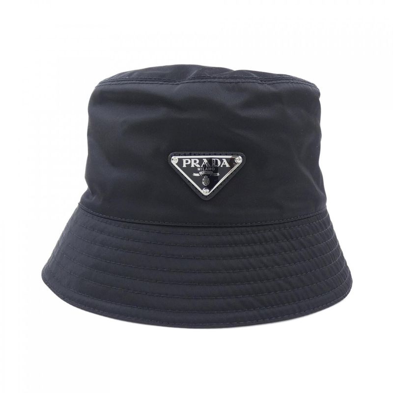 Prada Triangle Logo Bucket Hat