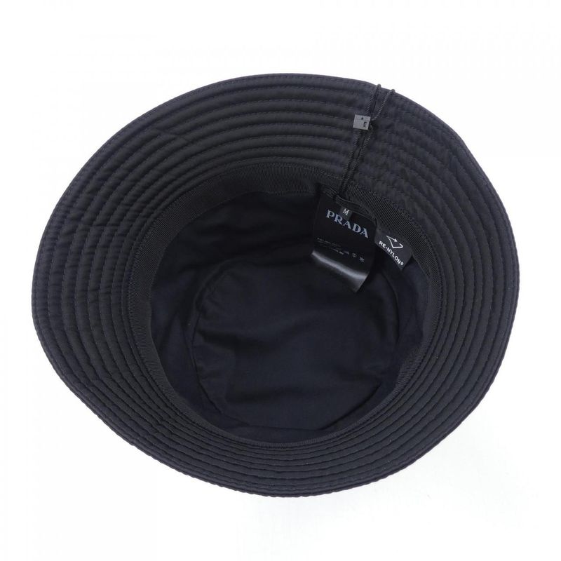 Prada Triangle Logo Bucket Hat