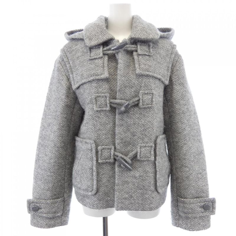 Chanel Duffel Coat Silver 34