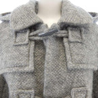 Chanel Duffel Coat Silver 34