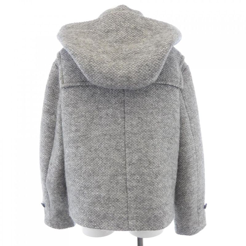 Chanel Duffel Coat Silver 34