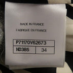 Chanel Duffel Coat Silver 34