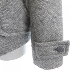 Chanel Duffel Coat Silver 34