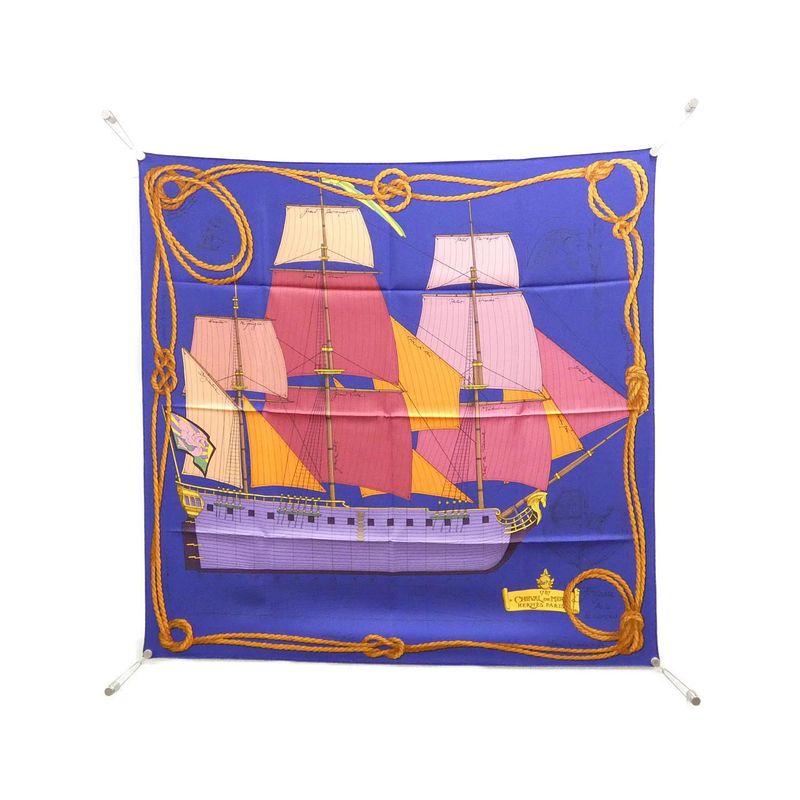Hermes Cheval de Mer Carre Scarf