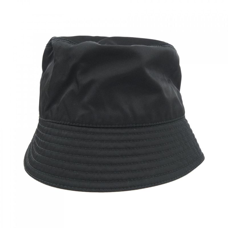 Prada Triangle Logo Bucket Hat