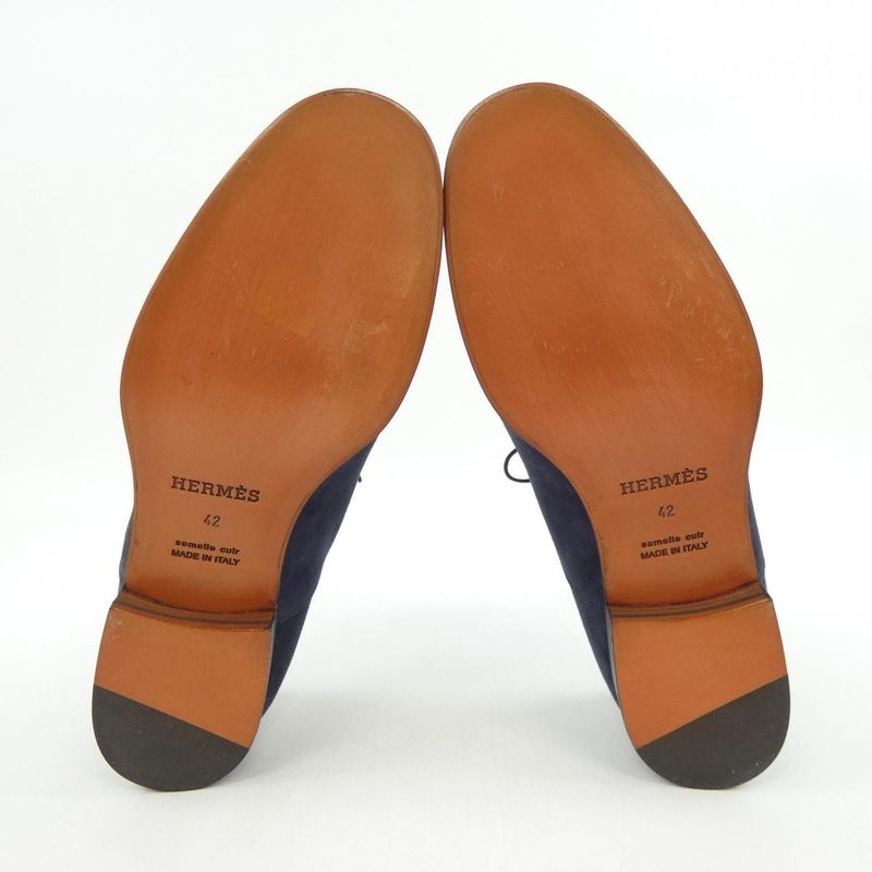 Hermes Shoes Navy 42